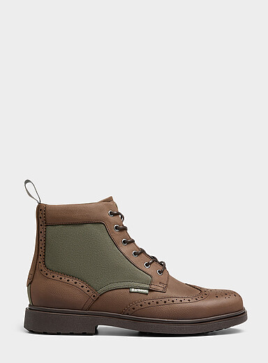 Barbour Chocolate/Espresso Barmoor brogue boots Men for men
