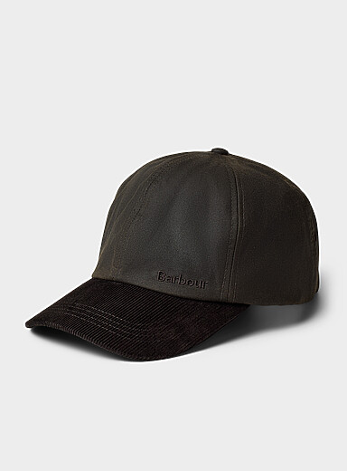 Corduroy visor cotton cap