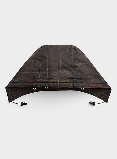 La capuche d&eacute;tachable tartan coton cir&eacute;