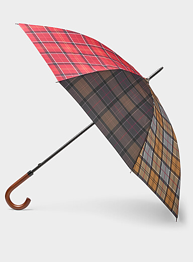 Le parapluie tartan en blocs