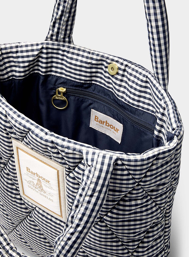 Barbour: Le fourre-tout matelass&eacute; carreaux vichy Riah Vichy pour femme