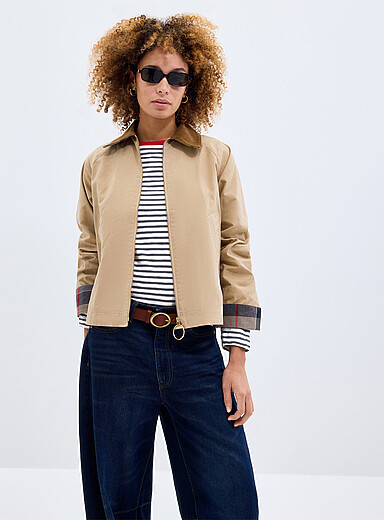 La veste courte envers tartan Catlin