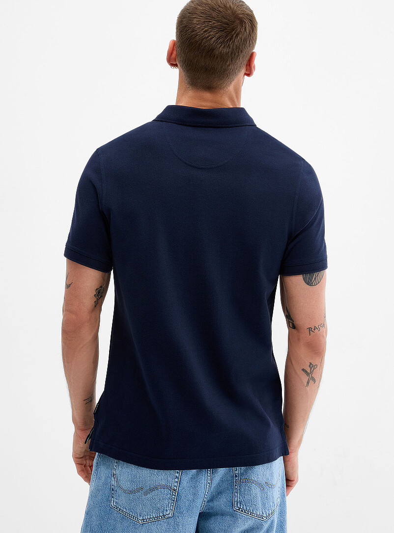 Barbour: Le polo piqu&eacute; lis&eacute;r&eacute; tartan Blanc cass&eacute; pour homme