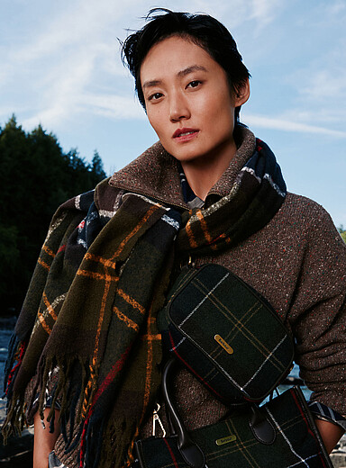Contine tartan crossbody bag