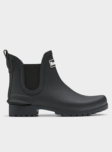 Barbour: La botte de pluie Chelsea Wilton Femme Noir pour femme