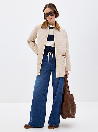 Goldmire diamond-pattern quilted jacket