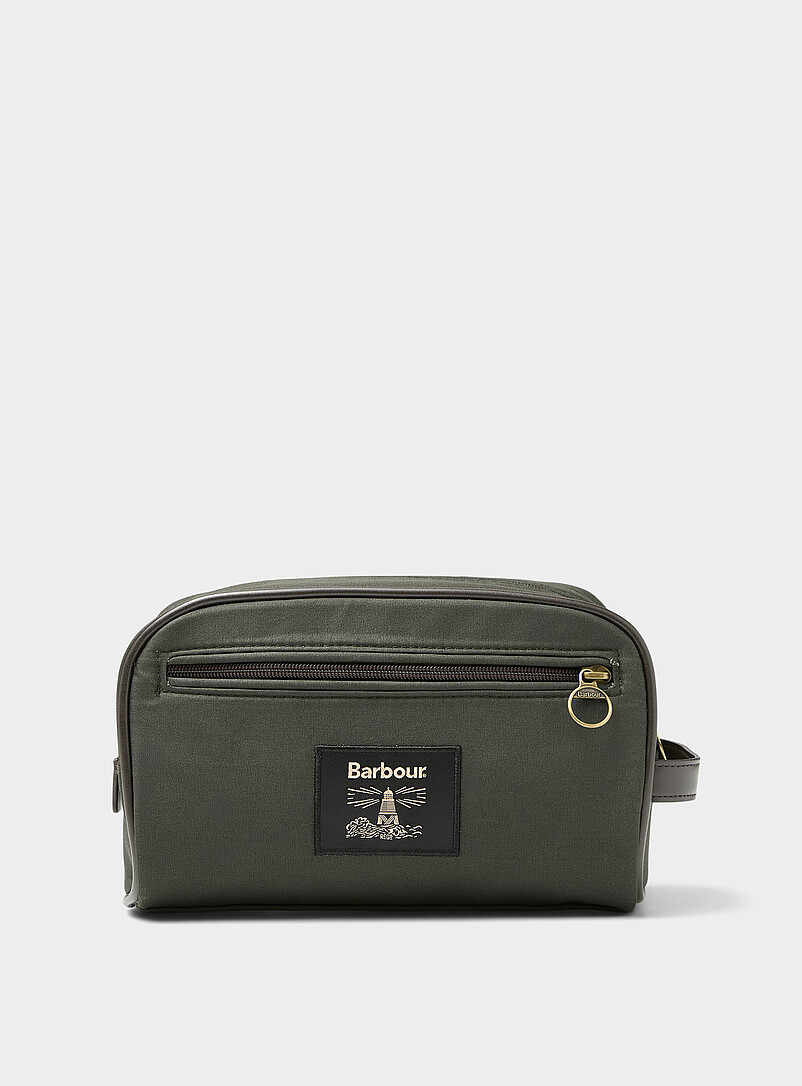 Waxed cotton travel case product image (primary)