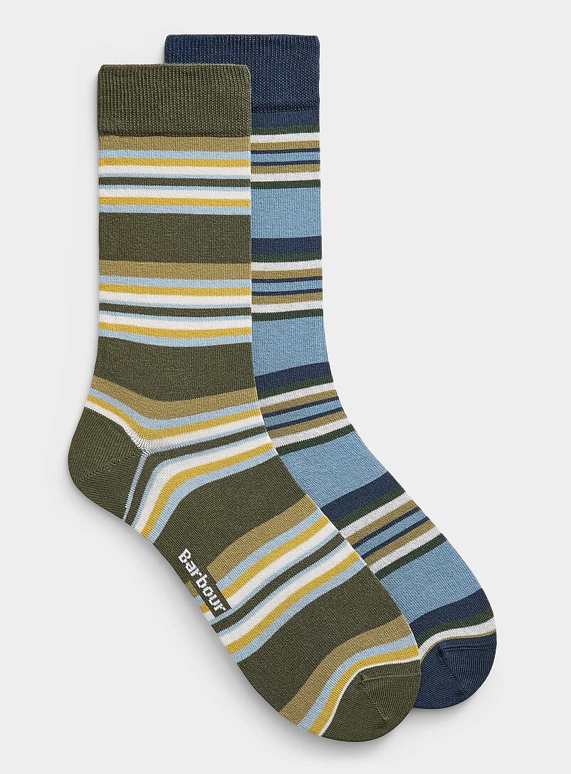 Multi-Stripe Dress Socks 2-Pack
