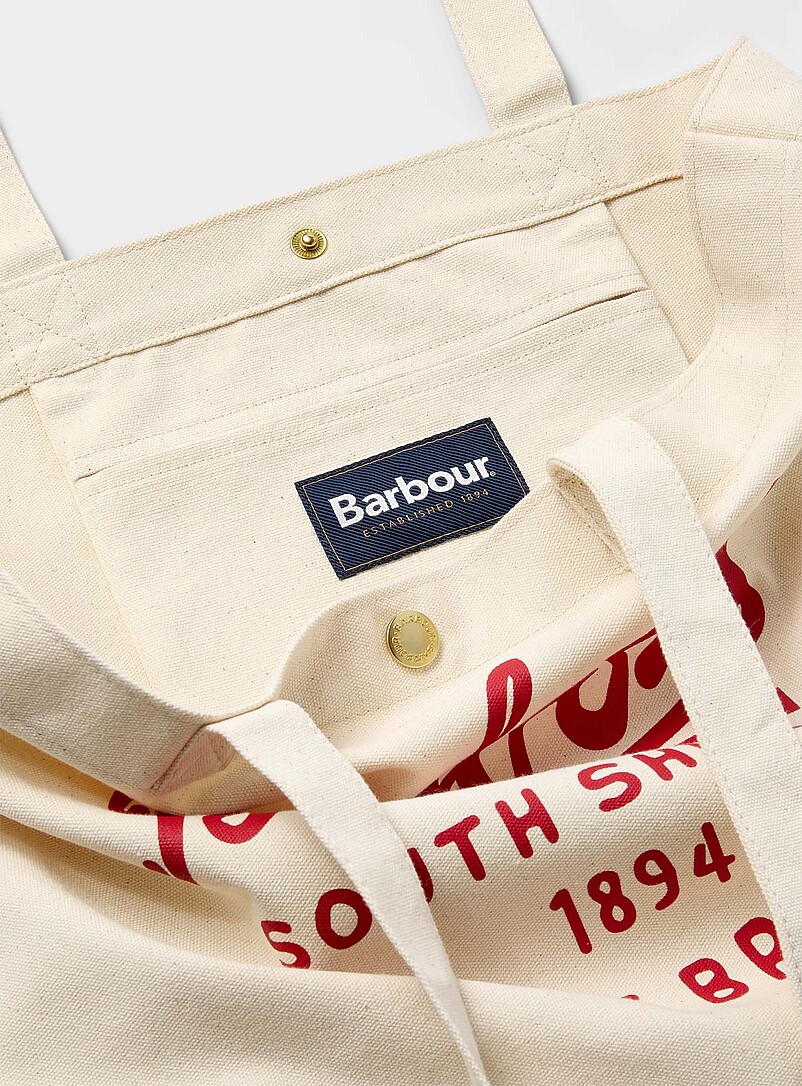 Red writing tote product image 2