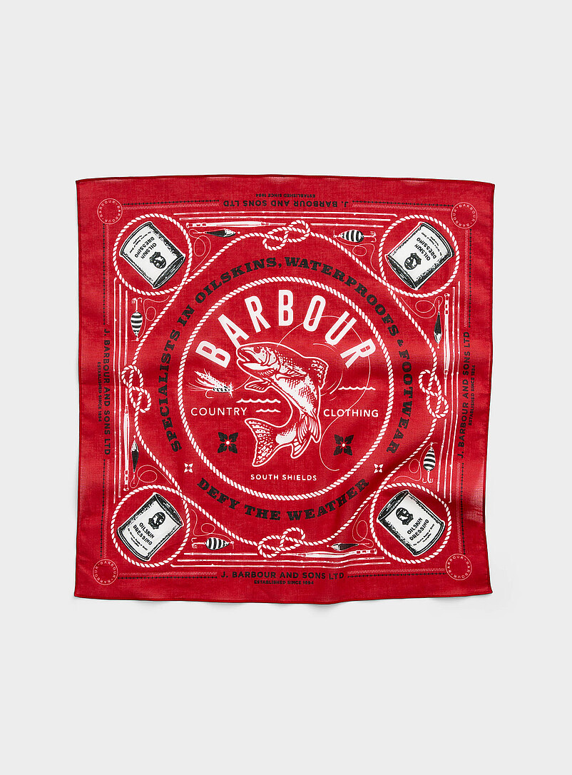 Vintage Fishing Illustration Neckerchief