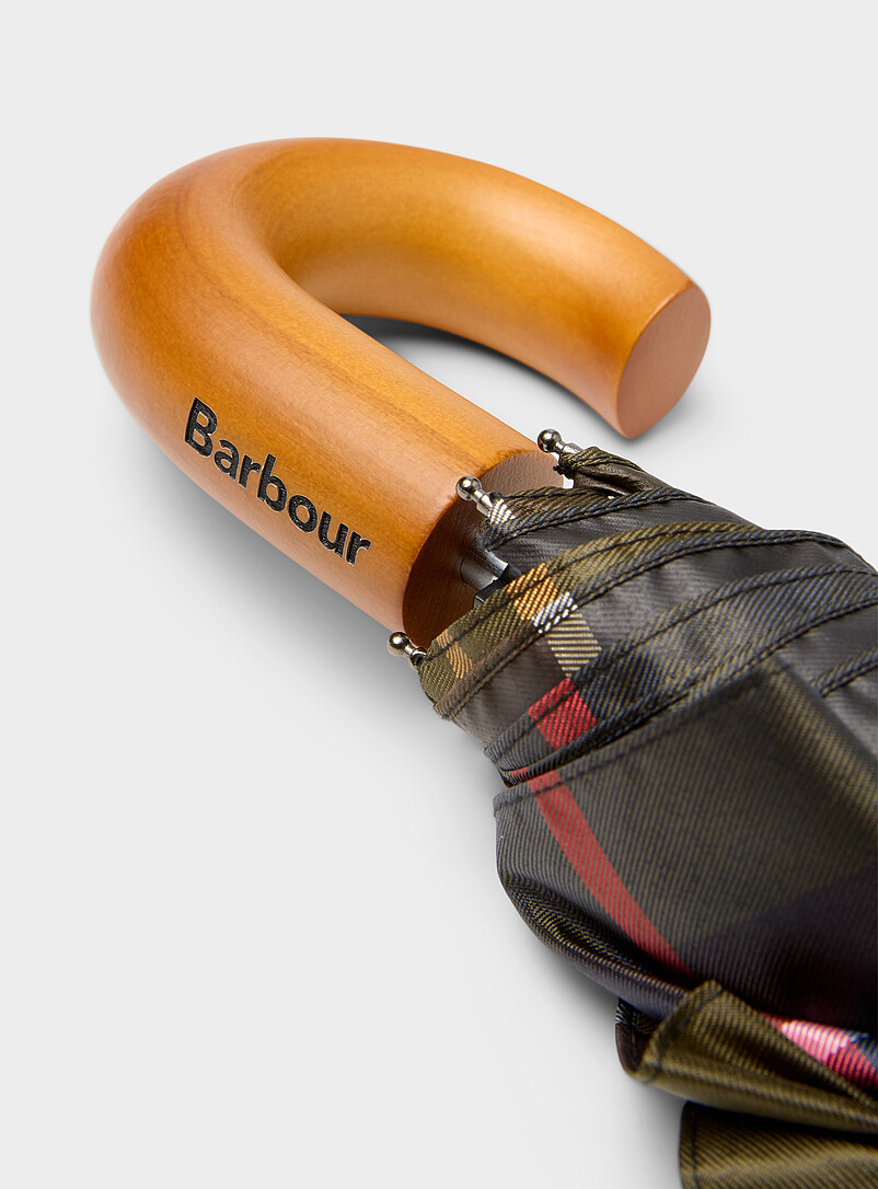 Compact tartan umbrella product image 3