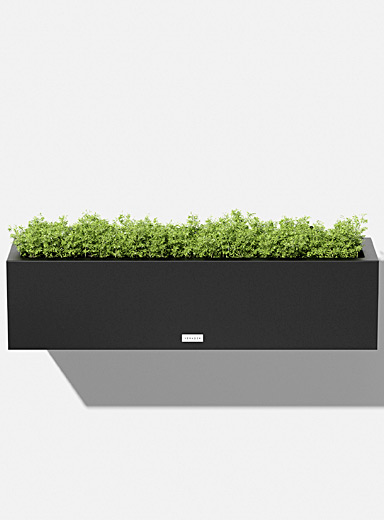 Urban rectangular railing planter