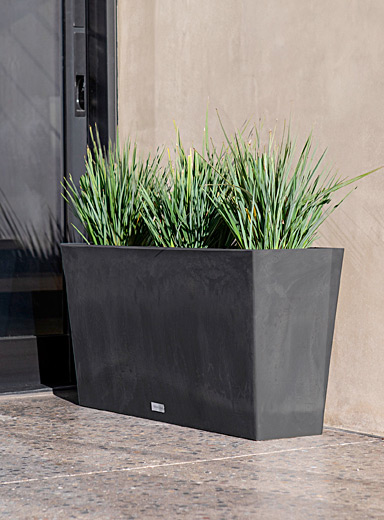 Marble prism planter