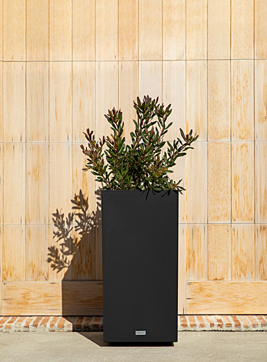 Tall urban pedestal planter