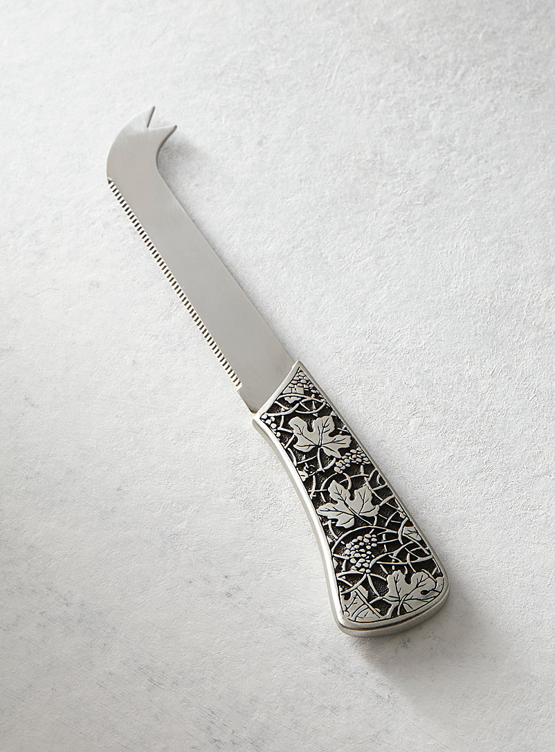 Amos Pewter Assorted Carved vines pewter cheese knife