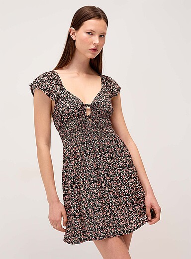 Floral bows short dress