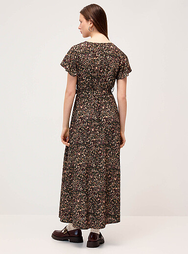 Printed wraparound maxi dress product image 4