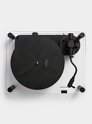 Le tourne-disque transparent noir | Transparent | | Simons