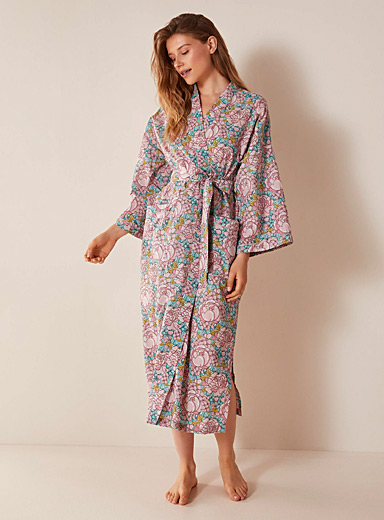 Lovely flowers pure cotton robe | Miiyu | Shop Women's Robes Online ...