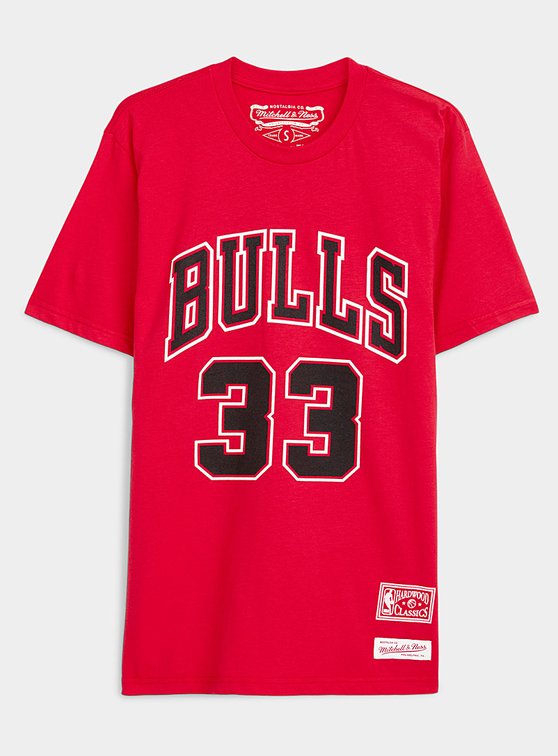 Mitchell & Ness Red Pippen 33 basketball T-shirt for women