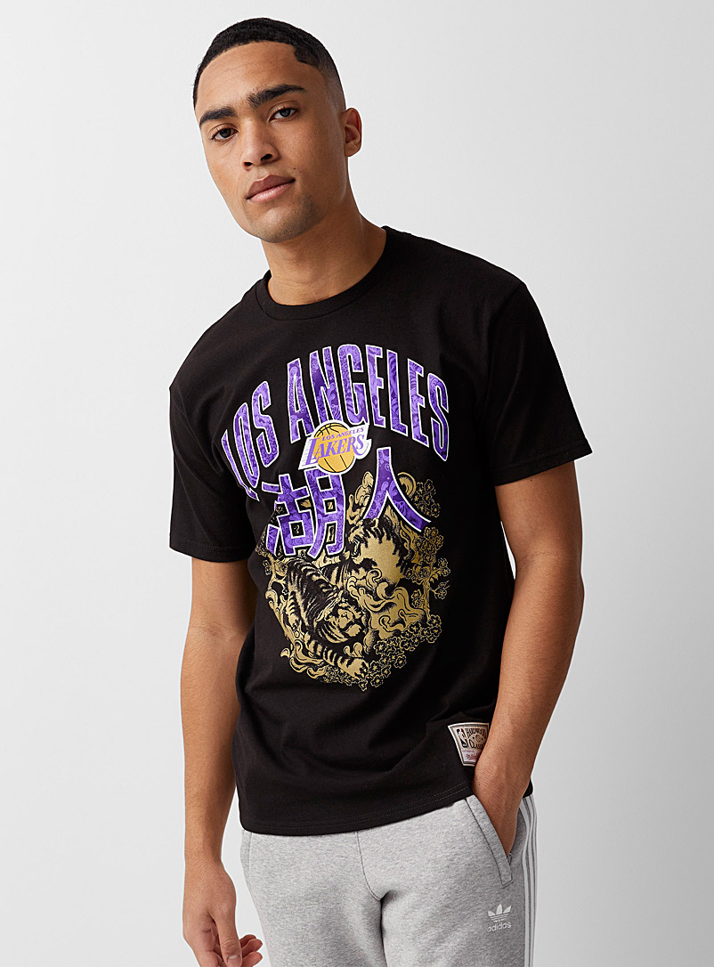 Mitchell & Ness Black NAL Lakers T-shirt for men
