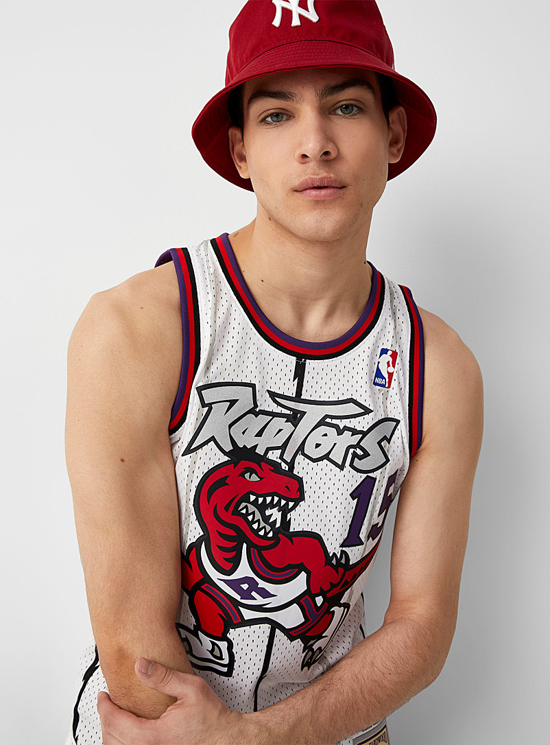Mitchell & Ness: La camisole basketball Carter 15 Blanc pour homme