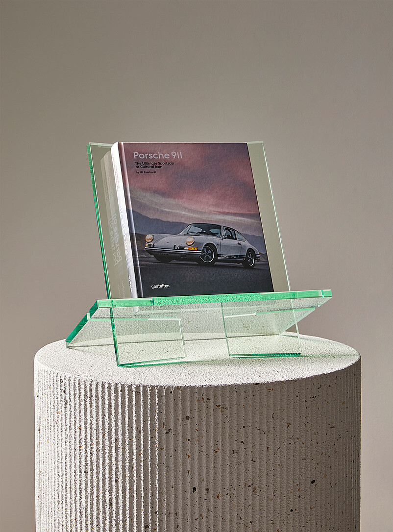 Green acrylic large book holder product image (primary)