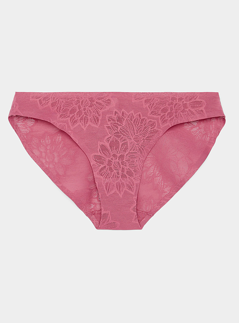 Triumph Pink Fit Smart floral lace bikini panty for women