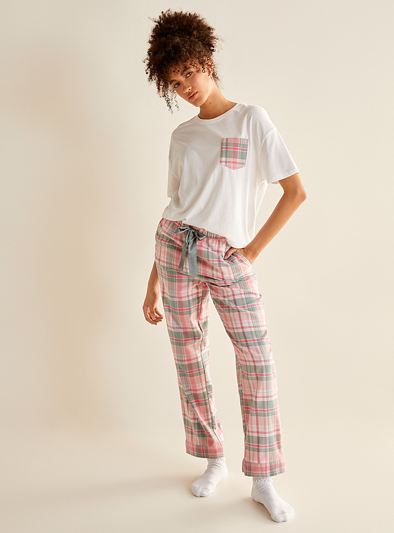 Miiyu x Twik: Le pantalon de pyjama motif hivernal Rose pour femme