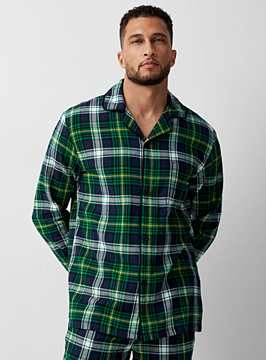 Check flannel lounge shirt | Le 31 | Shop Men's Pyjamas & Leisurewear ...