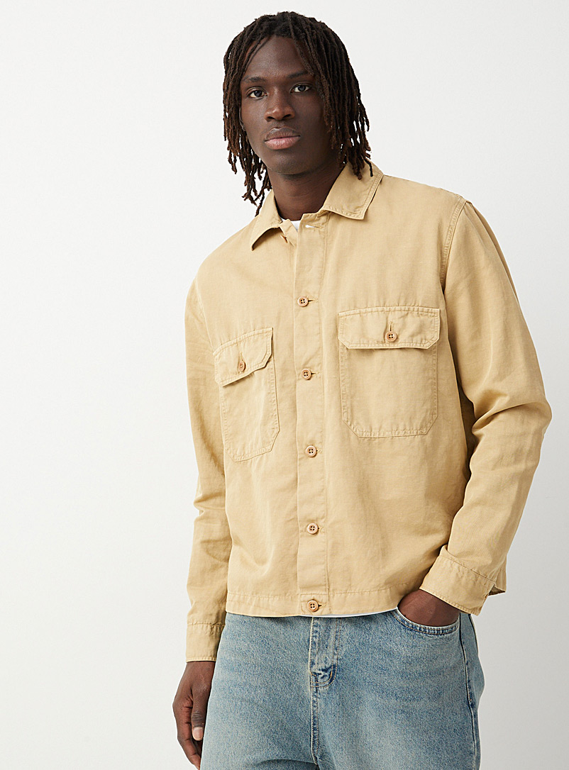 GANT Fawn Garment-dyed overshirt for men