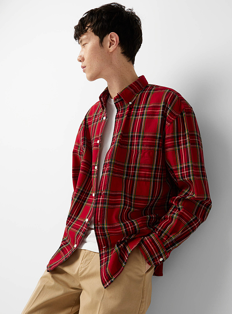 GANT Red Royal tartan shirt Comfort fit for men