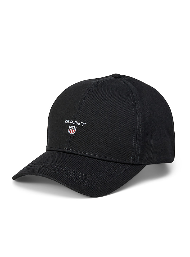 GANT Black Embroidered emblem cap for men