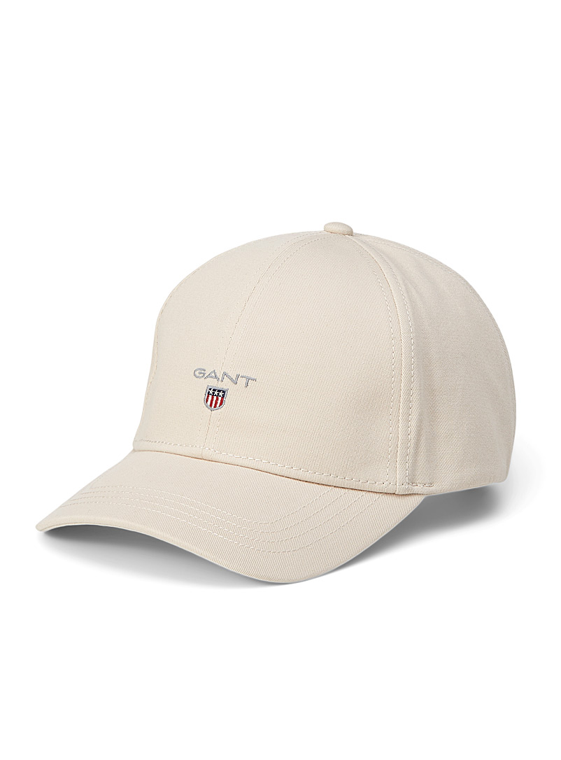 GANT Ivory White Embroidered emblem cap for men