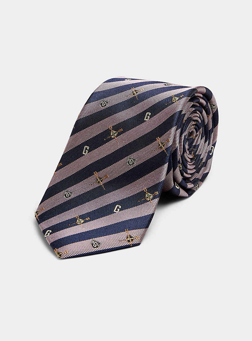GANT: La cravate armoiries à pagaies Rose pour homme