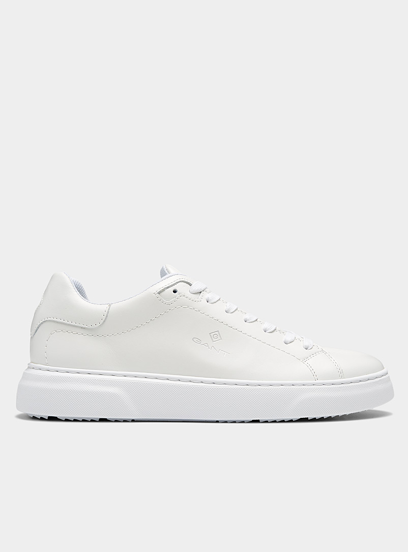 Panorama Persona ordbog Gant Men Joree Sneakers In White Leather And Fabric