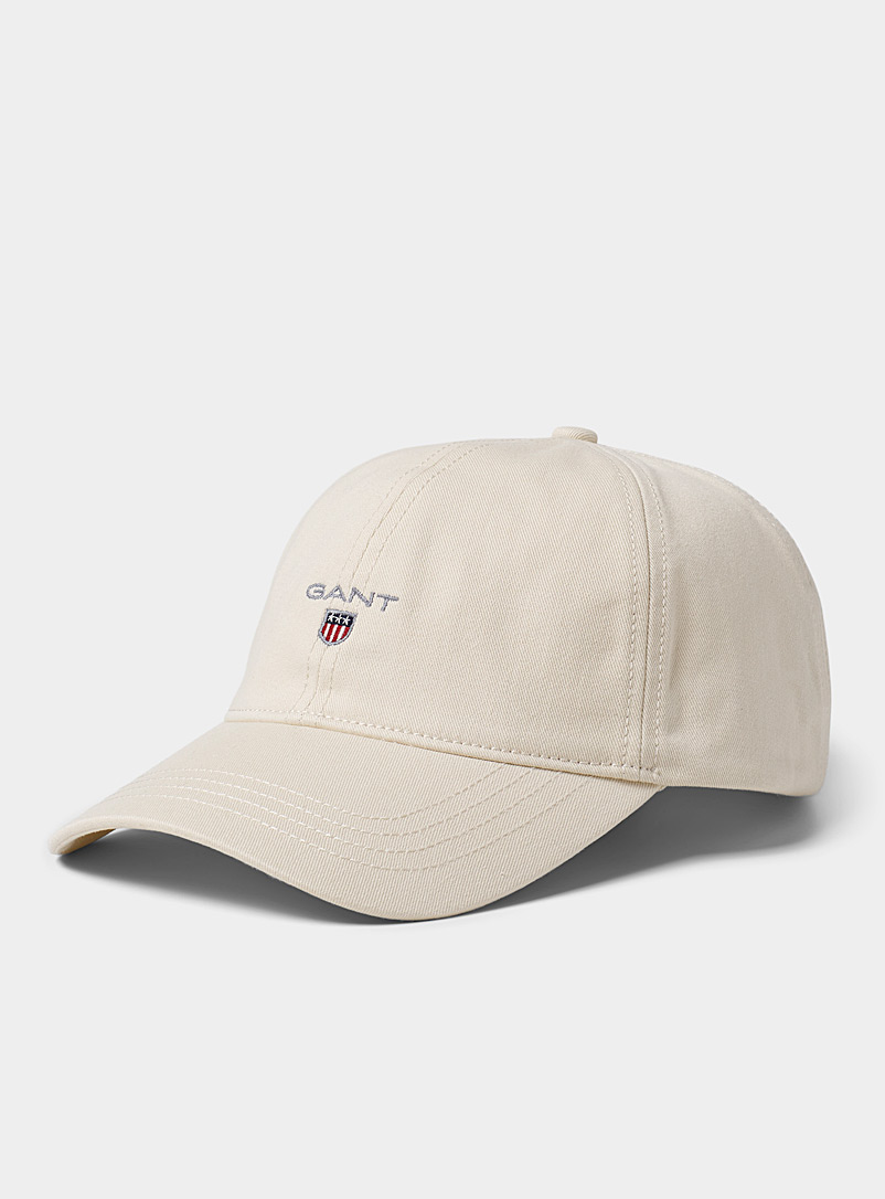 GANT Cream Beige Small logo baseball cap for men