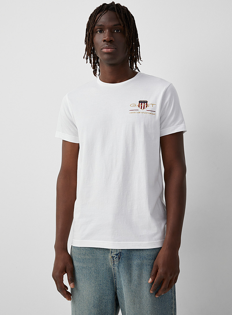GANT: Le t-shirt armoiries Blanc pour homme