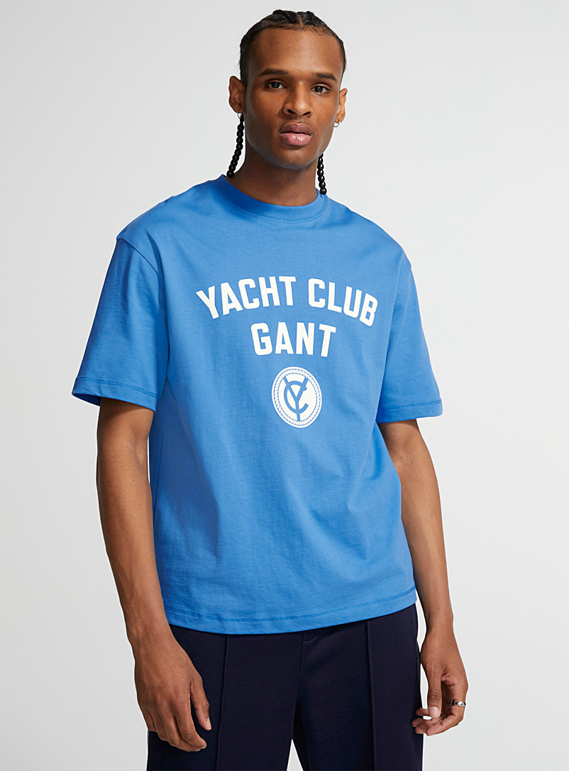 GANT: Le t-shirt Yacht Club Bleu foncé pour homme