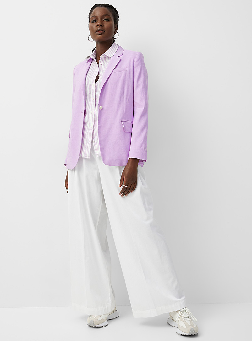GANT Mauve Lilac linen blazer for women