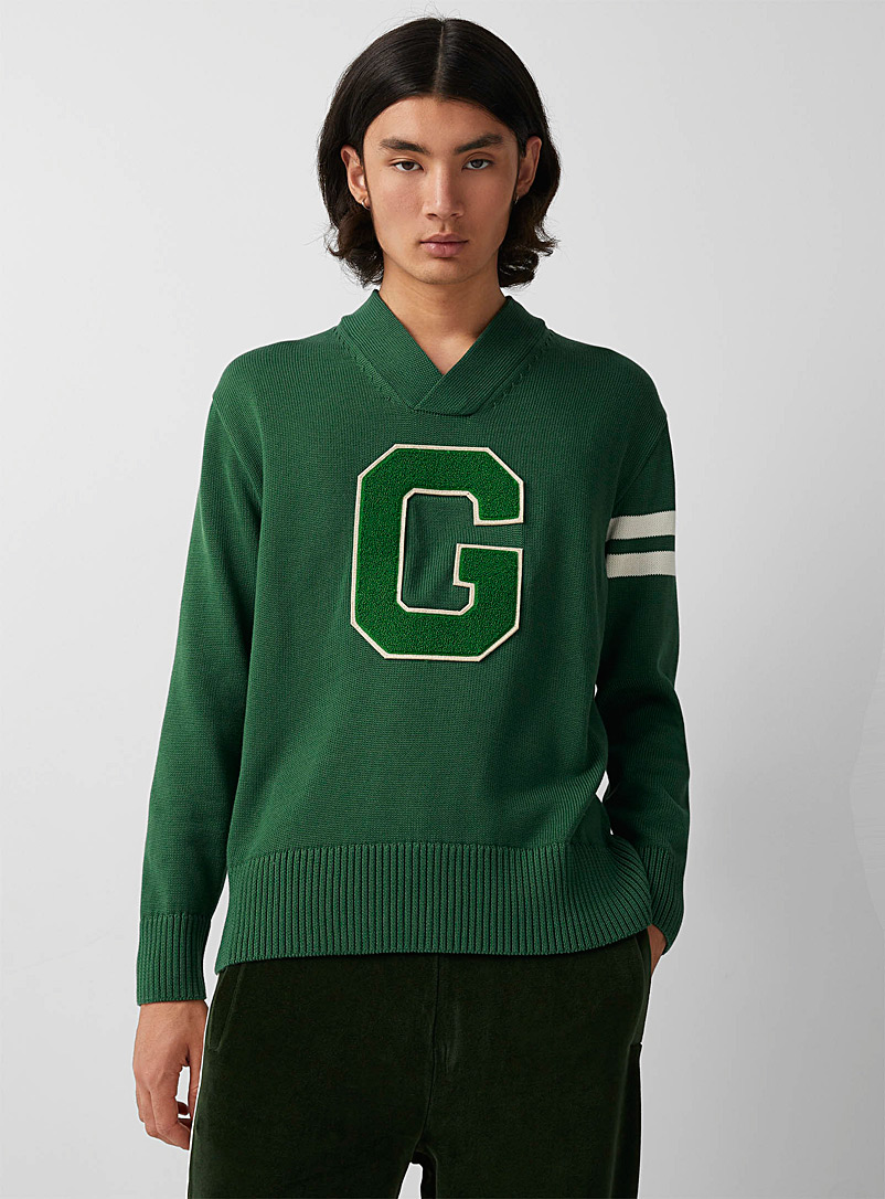GANT Green Preppy G sweater for men