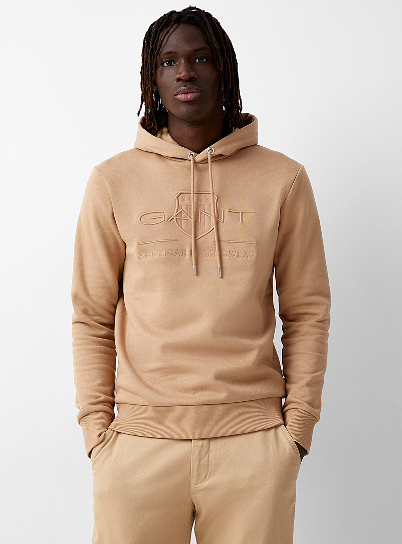 GANT Fawn Embroidered logo hooded sweatshirt for men