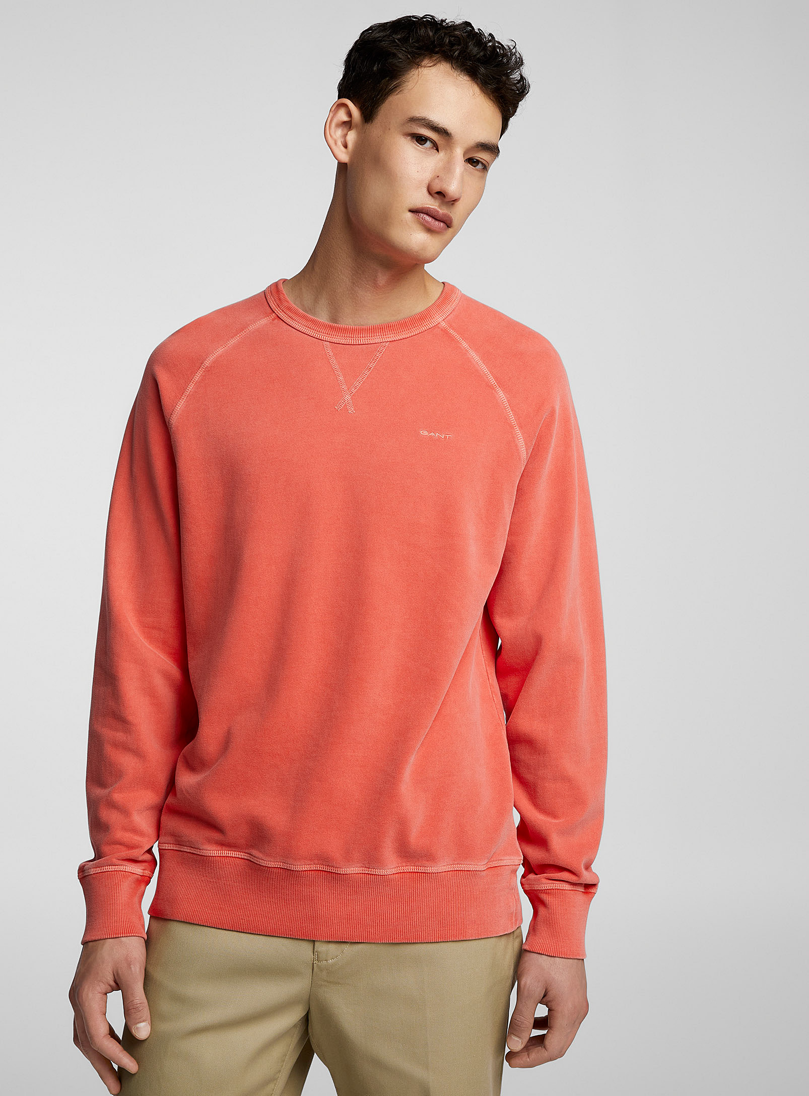 Gant Muted Colour Sweatshirt In Orange