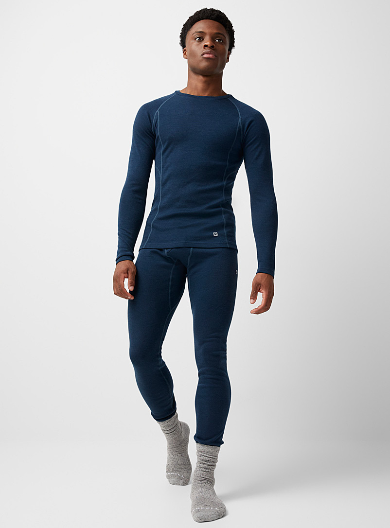 I.FIV5: Le legging laine mérinos Bleu pour homme