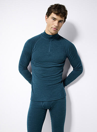 Haut Thermique Homme Manches Longues - Polaire Intérieure | 70% Polyester, 20% Laine, Col Rond - 6