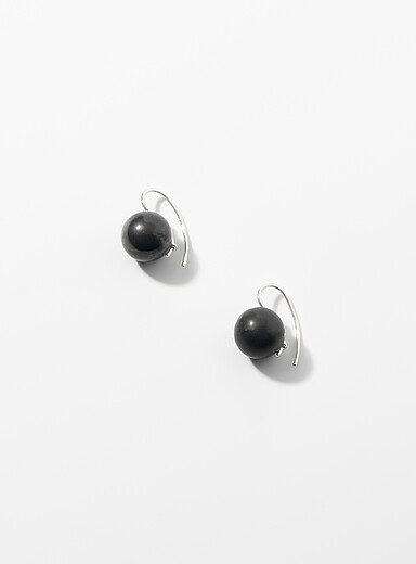 Sphere drop earrings