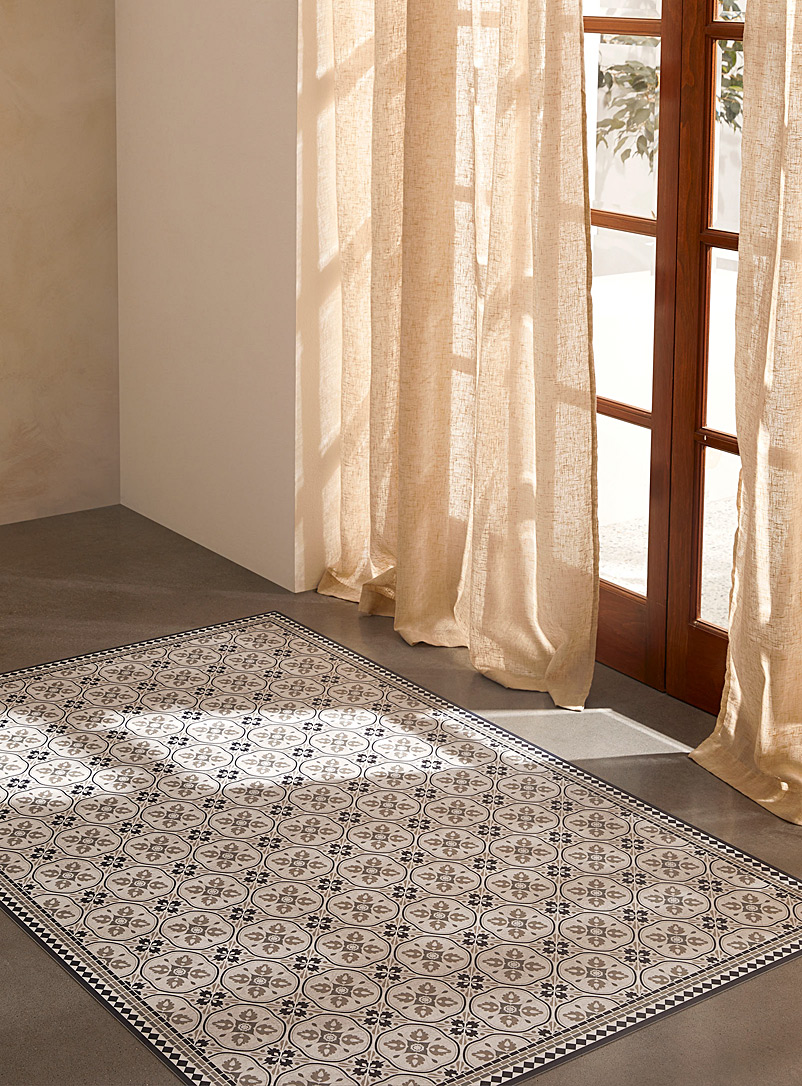 Simons Maison Assorted Ornamental tile vinyl rug 99 x 150 cm