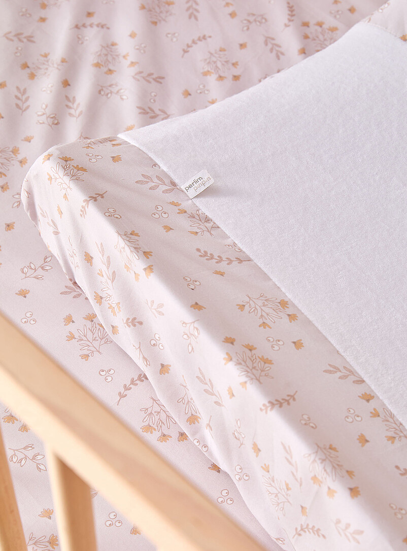 Perlimpinpin: L'ensemble de base pour b&eacute;b&eacute; 2 pi&egrave;ces Drap contour et housse pour matelas &agrave; langer Tropical