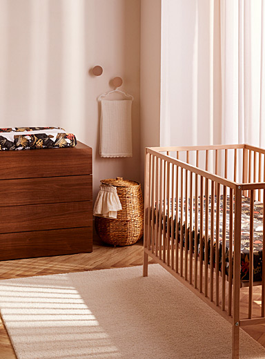 Perlimpinpin: L'ensemble de base pour b&eacute;b&eacute; 2 pi&egrave;ces Drap contour et housse pour matelas &agrave; langer Tropical