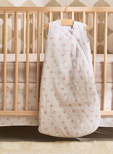 Soft foliage quilted sleep sack